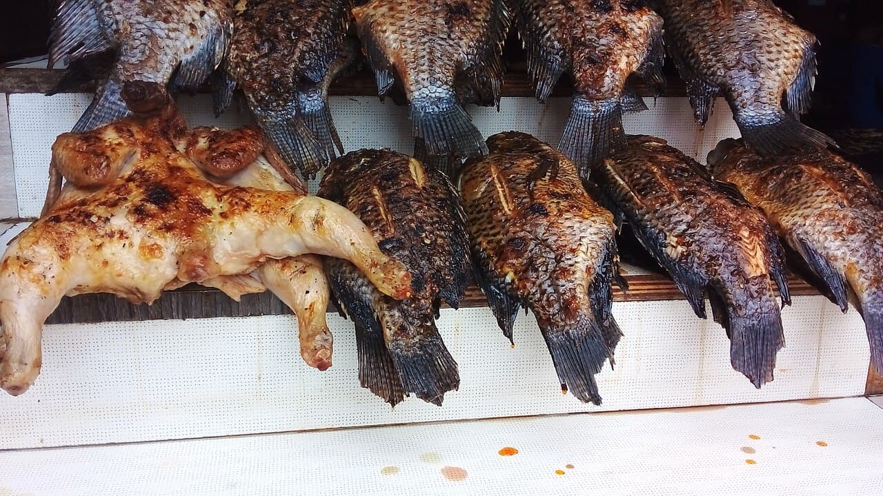 Poisson & poulet braisés